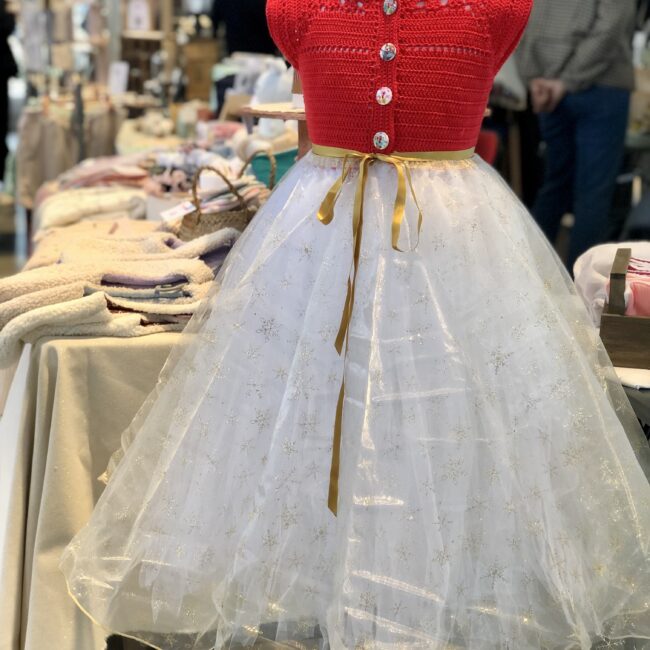 robe crochet main et cousue main